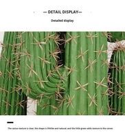 Cactus artificiel San Pedro à épines rouges douces pour la décoration visuelle commerciale et l'affichage en scène de banquets (bureau, maison, hôtel)