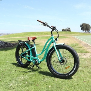 Bicicleta Eléctrica <span class=keywords><strong>Land</strong></span> <span class=keywords><strong>Cruiser</strong></span> de 48V 250W con Motor sin Escobillas Bafang, Batería de Litio de 15AH, Aleación de Aluminio, 7 Velocidades, para Nieve y Playa - Product Image 6