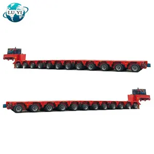 12/16/20 eje modular lowbed acoplado modular transportador hidráulica gota cubierta semi remolque para la venta