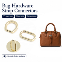 Metall-Hufeisen-Set: Abnehmbare D-Ringe, ovale Ringverschlüsse, Bogenbrücken-Verbinder – Handtaschen-Hardware-Set für DIY-Bastelbedarf