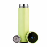 Bouteille d'eau intelligente en acier inoxydable à double paroi avec affichage électronique de la température et rappel pour une utilisation en extérieur