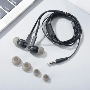 Auricolari Cablati con Controllo In-line da 3,5mm, Marca Co-Branded, Cavo Anti-Groviglio con Microfono Integrato per Motorola e <span class=keywords><strong>JBL</strong></span> - Product Image 1