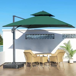 Sombrillas de Playa Grandes para Exteriores con Panel Solar y Luces LED, Inclinables, de Lujo, Resistentes a la Lluvia, para Jardín - Product Image 3