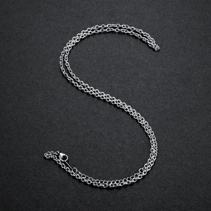 Collier en acier inoxydable à maillons en O, unisexe, chaîne de clavicule, chaîne de pull, vente en gros d'usine - Product Image 3