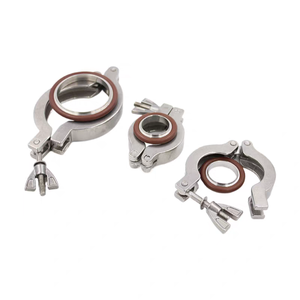 Kit de serrage sous vide en acier inoxydable KF25, raccord rapide, support de serrage en alliage d'aluminium, adhésif fluoré - Product Image 2
