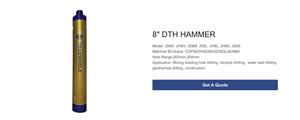 פטיש <span class=keywords><strong>DTH</strong></span> חדש לגמרי בגודל 8 אינץ' מפלדת סגסוגת יצוקה, כלי קידוח ליבה <span class=keywords><strong>DTH</strong></span> לקידוח סלעים, כרייה ובנייה, 185 ק\"ג - Product Image 2