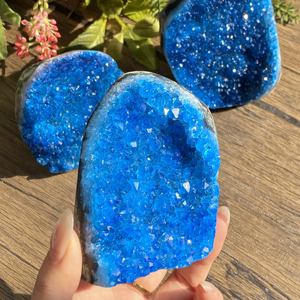 Cristal Azul Aura, Clúster de Cuarzo Natural, Gema Curativa, Espécimen Mineral, Decoración para el Hogar, Piedra Energética Reiki, Venta al por Mayor - Product Image 3