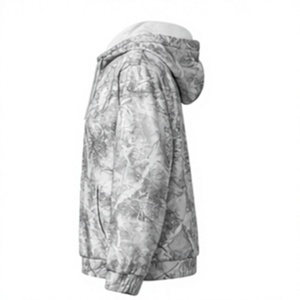 Sweat-shirt à capuche pour homme, gris, imprimé camouflage, coupe classique, décontracté, pour l'hiver, respirant, en polyester tricoté, pull à capuche pour homme - Product Image 4