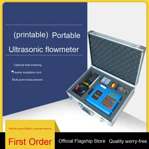 Tufポータブル超音波流量計クリア液体と下水外部クランプ型ヒートメーター水と油の測定用LCD - Product Image 6