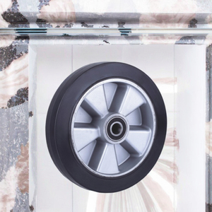 Chine <span class=keywords><strong>Roues</strong></span> en caoutchouc de haute qualité de 125 à 300mm avec centre en <span class=keywords><strong>aluminium</strong></span> Longue durée de vie Nouvelle condition pour les industries de vente au détail de restaurants - Product Image 3