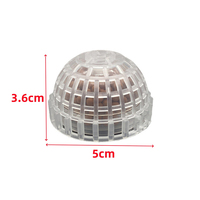 Support pour boule de mousse d'aquarium, ensemble créatif d'hémisphères flottants en mousse pour aquarium, plantes décoratives, abri pour crevettes