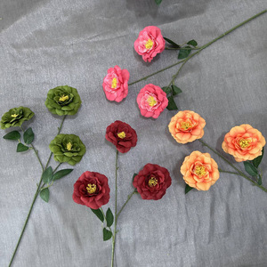 Flores Artificiales Yuegui, Arreglo Floral de Seda de 3 Cabezas, Decoración para Bodas, Hogar, Hotel, Accesorios para Paredes Florales - Product Image 3