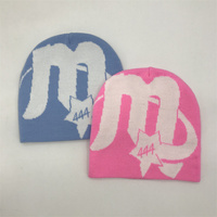 Custom Logo Unisex Acryl Gebreide Muts Muts Winter Warmer Sport Ski Cap Skull Jacquard Beanie