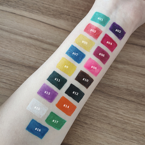 Label pribadi 24h tahan lama tahan air pena Eyeliner LOGO kustom Neon air diaktifkan <span class=keywords><strong>Mineral</strong></span> Eyeliner untuk Makeup - Product Image 5