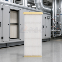 Filtre à panneaux plats en fibres de coco sur mesure, haute efficacité, connecté au réseau, pour usine textile