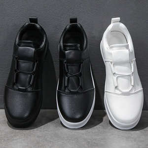 Zapatos Deportivos Casuales de Moda 2026 - Color Sólido, Cuero, Cómodos y Ligeros, con Suela Plana para Aumentar la Altura, Estilo para Caminar - Product Image 3