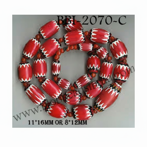 Perles de verre artisanales comportant des motifs ethniques et des couleurs vives pour les bijoux à bricoler soi-même et les projets de mode de l'Inde - Product Image 1