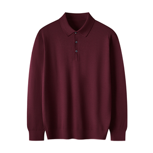 <span class=keywords><strong>Polo</strong></span> da <span class=keywords><strong>uomo</strong></span> in <span class=keywords><strong>lana</strong></span> tinta unita maglia maglia di <span class=keywords><strong>lana</strong></span> O collo camicia a <span class=keywords><strong>manica</strong></span> <span class=keywords><strong>lunga</strong></span> a strati di Base per gli uomini - Product Image 1