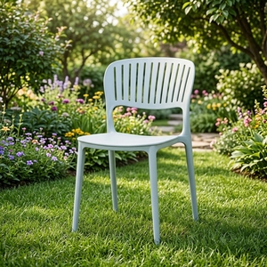 Modern Stackable Outdoor <strong>Dining</strong> <strong>Chair</strong> Ergonomic Plastic Lounge <strong>Dining</strong> <strong>Chair</strong> <strong>Funky</strong> Plastic <strong>Chair</strong> Without Armrest - Product Image 6