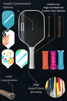Raquette de pickleball Tornazo - Moulage par pressage à chaud, noyau en EPP, surface en fibre de carbone T700, support OEM, design durable et léger