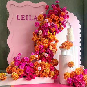 Decorazione Floreale DKB per Scenografie, Allestimento Palcoscenico, Composizioni Floreali per Matrimoni, Set Scenografico Argento - Product Image 1