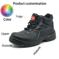 ANTENG sepatu bot Wook, sepatu keselamatan, sepatu bengkel kayu, topi jari baja, Anti tumbukan, stok ada