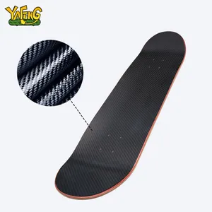 Custom Print Blank Carbon Fiberglas Pro Skateboard Deck Merk 7.9 8.5 High-End Groothandel Bakker Professionele Skateboard Deck