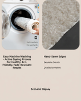 Karpet Sederhana Kamar Tidur Motif Bunga Samping Tempat Tidur Cetak Digital Dapat Dicuci dengan Tangan Ruang Tamu Sofa Meja Kopi Selimut Mewah Ringan Canggih