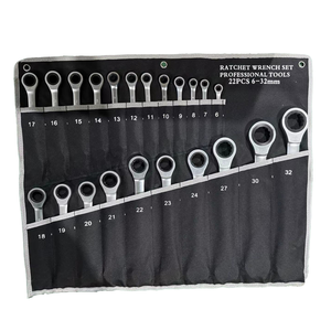 Set di chiavi a cricchetto combinate metriche da 6-32 mm, 22 pezzi, per fai da te, direttamente dalla fabbrica, supporto OEM, utensili manuali per riparazione auto - Product Image 2