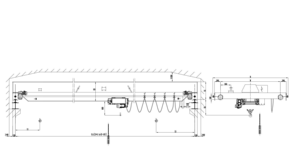 Stile europeo singolo ponte carroponte personalizzato 5t/10t EOT PLC ingranaggio motore 20m officina magazzino elettrico paranco Standard - Product Image 3