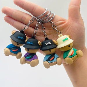 3D phim hoạt hình Mic thiết kế quan trọng PVC cao su túi quyến rũ Móc chìa khóa quà tặng dây đeo cổ tay Tùy chỉnh cao su <span class=keywords><strong>Keychain</strong></span> - Product Image 5