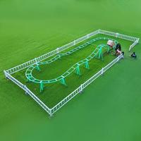 Mini Montaña Rusa sin Motor, Impulsada por la Energía Humana, para Parques de Diversiones Infantiles, Mini Tren de Montaña Rusa con Conducción Manual, Atracciones Impulsadas por la Energía Humana