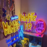 Pabrik lampu Neon berbentuk khusus karakter bercahaya papan reklame lampu Led strip Logo Internet dekorasi selebriti latar belakang