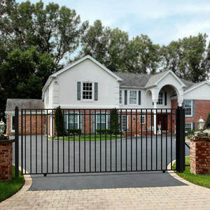 Panneau de clôture de sécurité en acier galvanisé <span class=keywords><strong>coulissant</strong></span> double à pointe de lance automatisé pour usine de fabrication, durable, pour usage industriel - Product Image 2