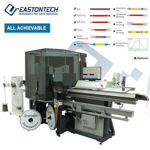Machine de sertissage de câble servo EW-8075 à double tête entièrement automatique à couper-dénuder-brancher (0.3-16 mm²/AWG9-23) - Product Image 1