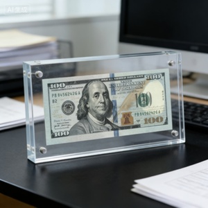 Étagère flottante en acrylique transparent personnalisée, lavable, à montage facile, avec couvercle magnétique, pour présentoir de boîtes booster japonaises - Product Image 1