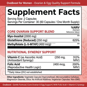 OEM a granel de etiqueta privada Ovaboost Coq10 y vitaminas suplemento de fertilidad natural para mujeres con buen precio para adultos - Product Image 3
