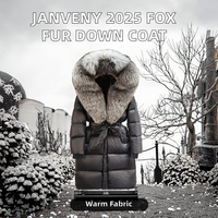 Veste d'hiver pour femme 2025, longue, à capuche, réversible, coupe-vent, doudoune en duvet de canard blanc, épaisse, chaude, imperméable