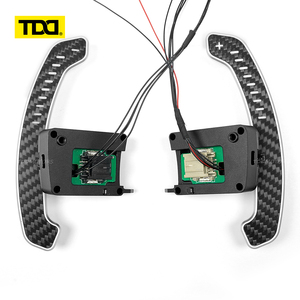 Palancas de cambio magnéticas de fibra de carbono TDD LED para volante Mustang GT Shelby - Product Image 1