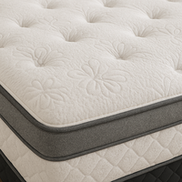 Matelas d'hôtel en mousse souple haute densité, matelas de chambre à coucher modernes pleine grandeur avec soutien à ressorts ensachés