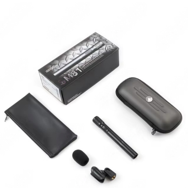 SM81 Professional Small Diaphragm Piano Guitar Stage Recording Condenser Instrument Handheld Microphone XLR Noise Cancelling