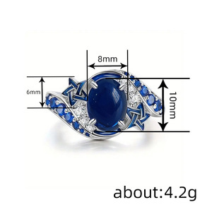 Anello con Design a Stelle, Anello Vintage da Donna - Product Image 5