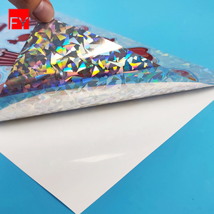 Feuille adhésive en papier holographique transparente, imprimable jet d'encre A4, autocollante, vinyle holographique laser, autocollant imperméable - Product Image 4