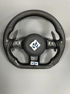 พวงมาลัยคาร์บอนไฟเบอร์สำหรับ Volkswagen Golf MK7 7 GTI R สำหรับ <span class=keywords><strong>VW</strong></span> POLO getta Passat B8 Tiguan - Product Image 5