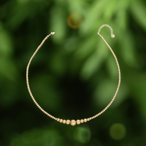 Collier à perles tendance en acier inoxydable 316L avec placage or PVD, design durable et résistant - Product Image 3