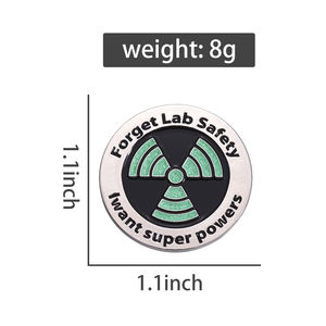 Broche esmaltado de ciencia <span class=keywords><strong>Pi</strong></span>, mochila de seguridad de laboratorio olvidado, insignia, accesorios de ropa, regalos para amigos, joyería - Product Image 6