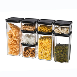 Hot Sale Clear Storage Box Kitchen Utensils And Spice Large Capacity Airtight Storage Box
