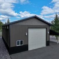 Fournisseur chinois moderne de maisons préfabriquées en acier, démontables en kit, pour conteneurs de stockage de garage avec panneaux sandwich