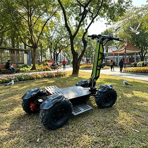 สกู๊ตเตอร์ไฟฟ้าพับได้สำหรับผู้ใหญ่ รุ่น Heavy Duty 3000w*4 60V 100กม./ชม. ยางใหญ่ 4 ล้อ HPHLHBCBM16 60V มอเตอร์คู่ พับได้ 4 ล้อ - Product Image 2