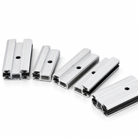 Pince de fixation pour panneau solaire en aluminium 6005-T5, pince intermédiaire pour film mince, support photovoltaïque sans cadre, clip EPDM